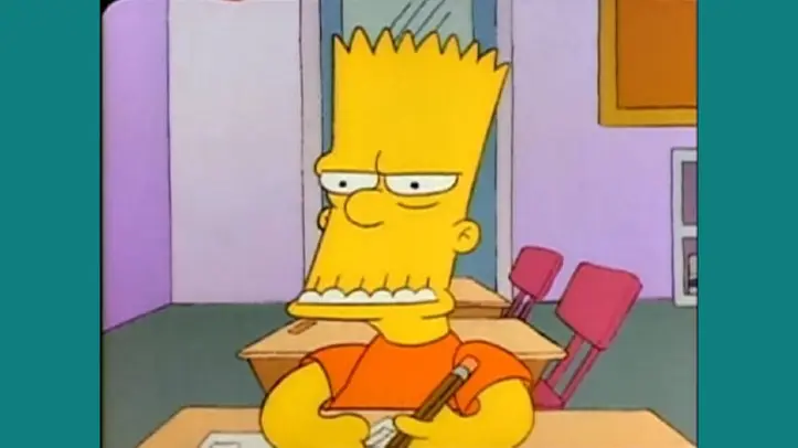 simpsons bart face